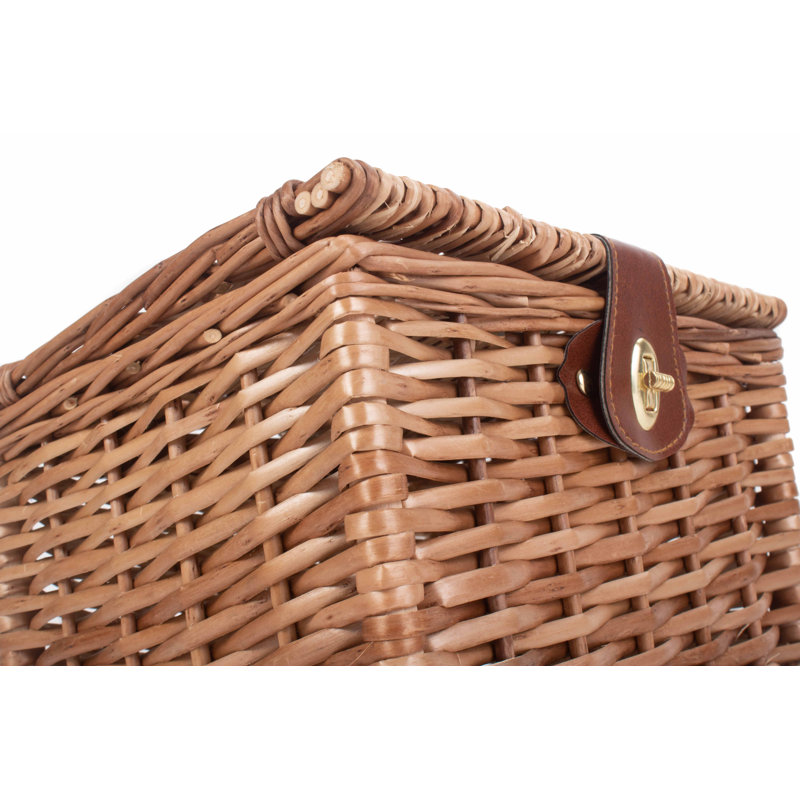 Wicker Unlined Chest Hamper, 18cm H x 27cm W x 22 cm D 