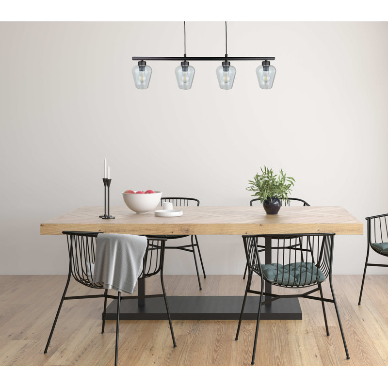 Valor 4 - Light Kitchen Island Pendant, Black