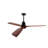 Hot Sales 72 Inch Modern Black Ceiling Fan With Light 3 Solid Wood Blades Remote Control Reversible DC Motor With Dimmable LED-1827995232-1827995245