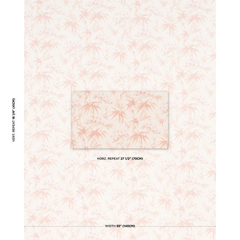 Papier peint floral Arita, Rose