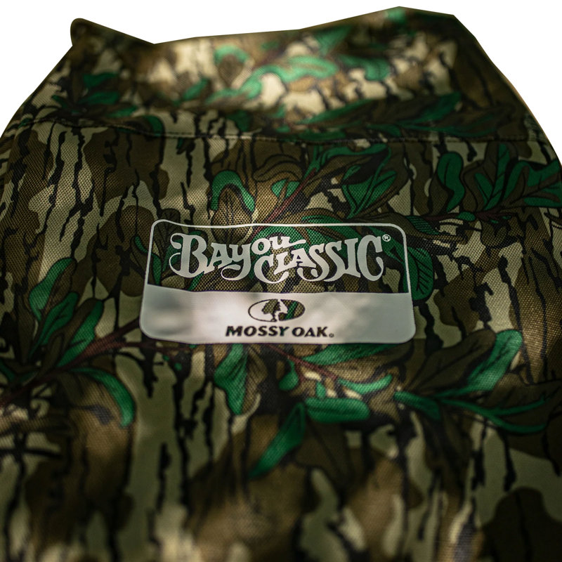 Mossy Oak Greenleaf Camouflage Outdoor Fryer Cover with Zipper Closure