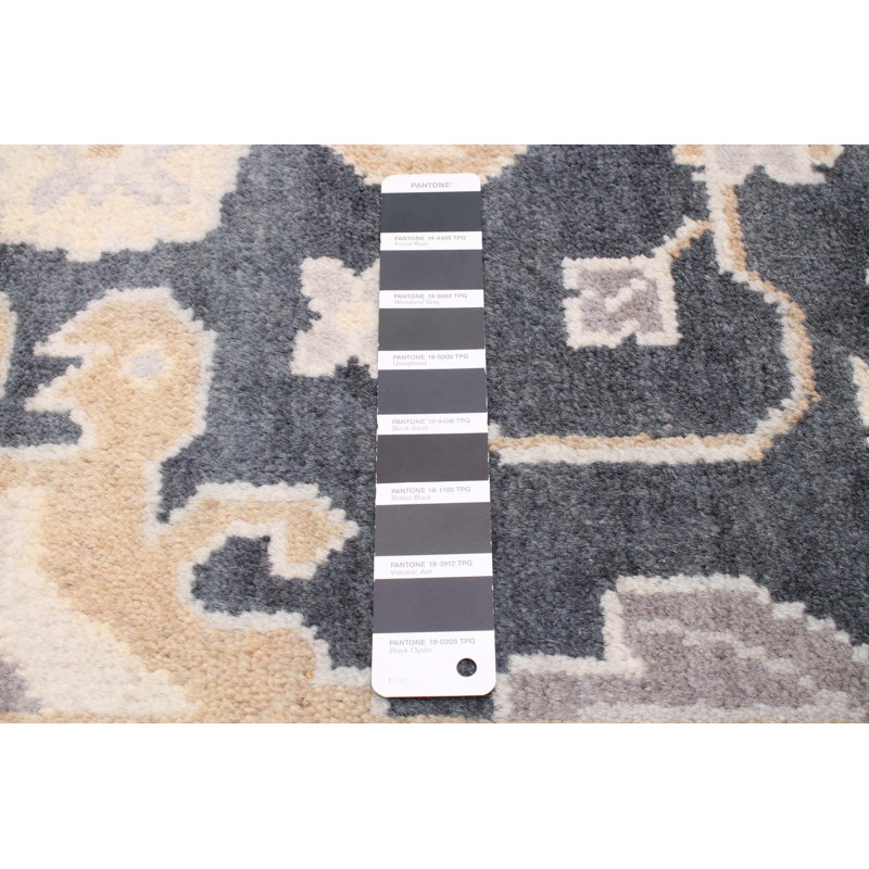 Tapis gris foncé Royal Oushak 8 pi 1 po x 9 pi 9 po