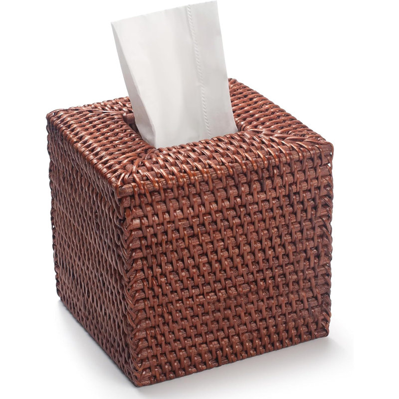 Tissue Box Cover, Brown