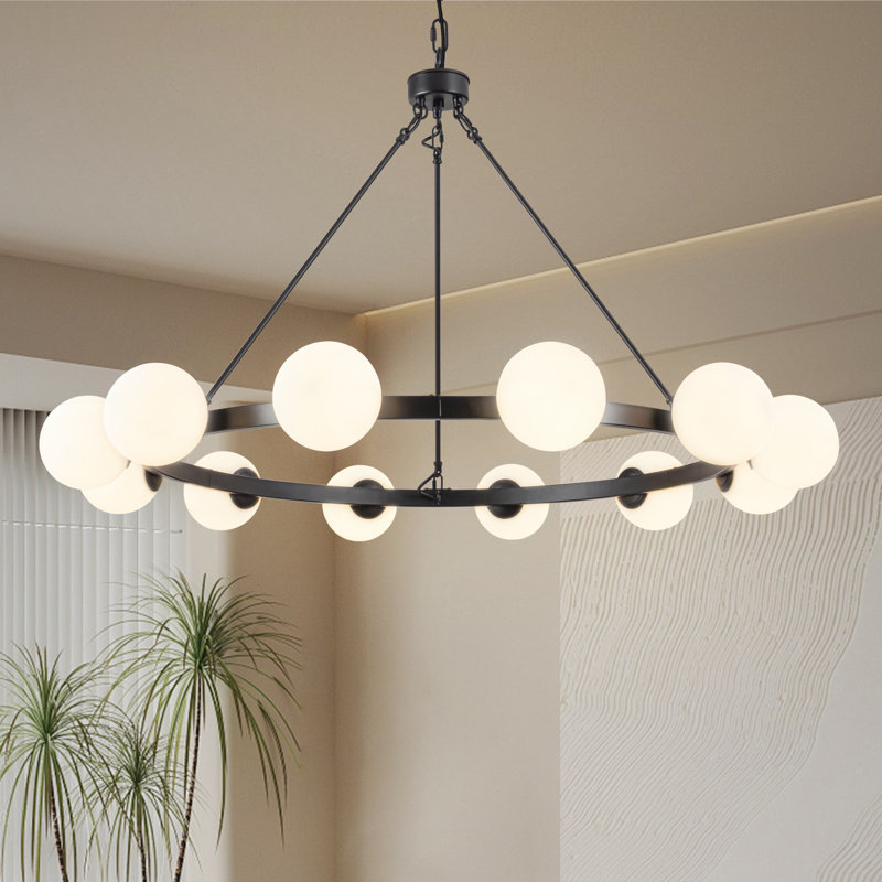 Luminaire lustre à bulles 12 lumières Chupp