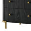 Table de chevet 3 tiroirs noire