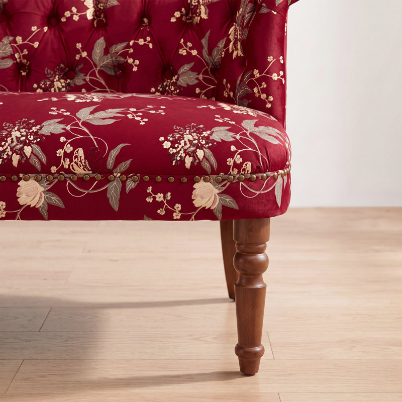 Causeuse Eloise, Vintage Blue Velvet