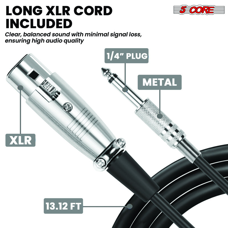 Microphone à 5 kores XLR 