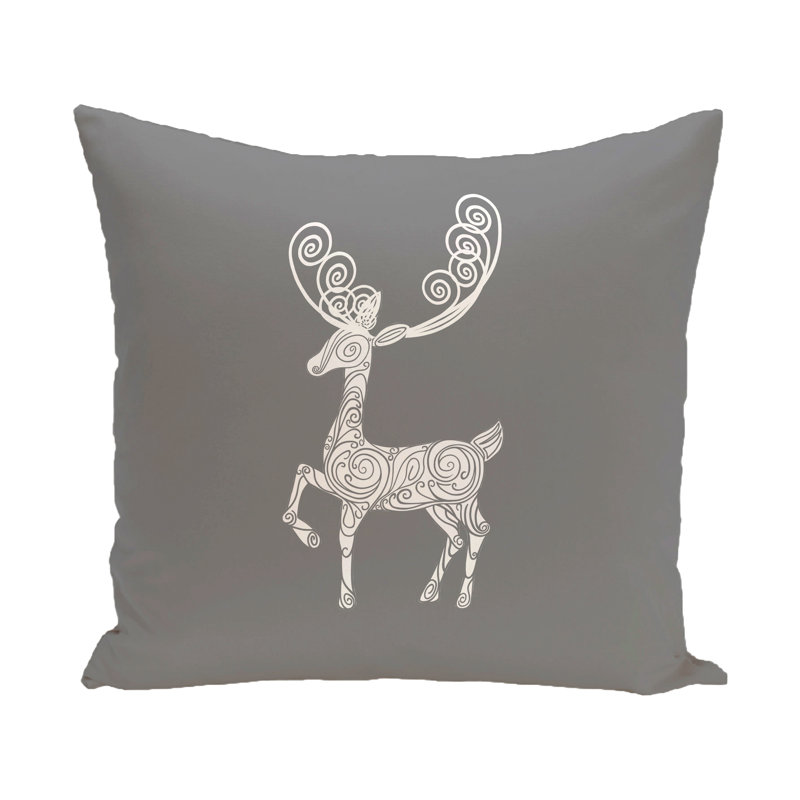 Square Cushion, 46cm H x 46cm W x 18cm D, Grey