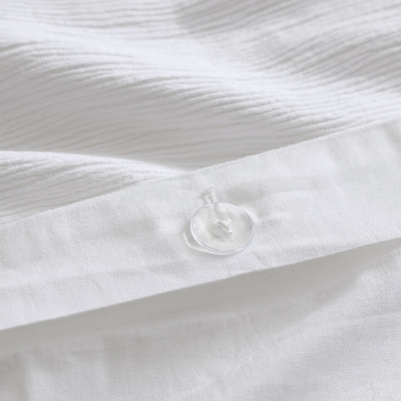 Vera Wang Textured Pleats Duvet Cover S, King Duvet Cover + 2 King Shams