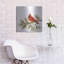 Luxe métal Art «Cardinal Christmas V On White» par «Cardinal Christmas V On White» par Silvia Vassileva-101614646