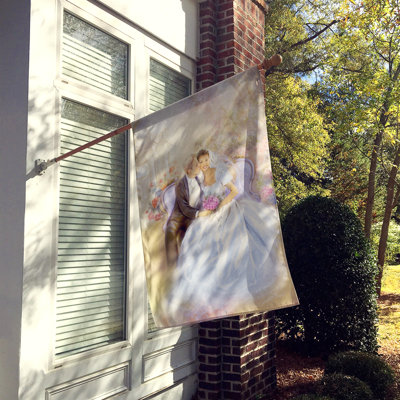 Haywards Double Sided 40'' H x 28'' W Polyester Wedding House Flag