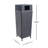 Keaton Modern 24.13-Gallon All-Weather Wicker/Metal Lidded Hideaway Outdoor Trash Can-103764194
