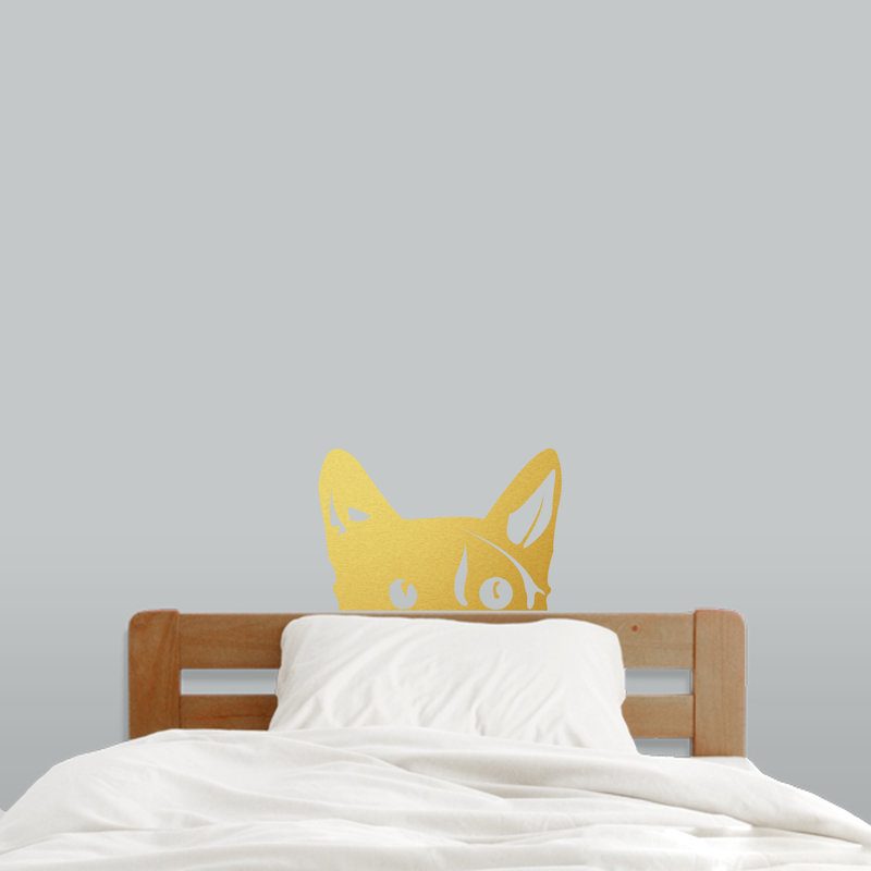Animals Non-Wall Damaging Wall Decal, Gold