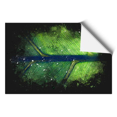 Leaf Detail Paint Splash - Frameless Print