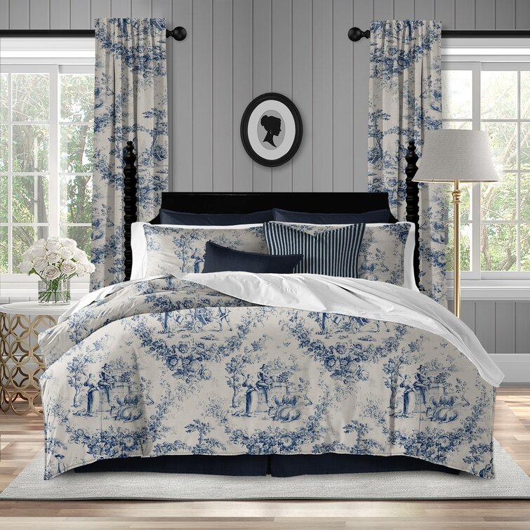 Mason Navy Coverlet and Pillow Sham(s) Set - Twin