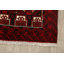 Tapis rouge en laine noué à la main de conception unique 3 pi 2 po x 6 pi 1 po Raife
