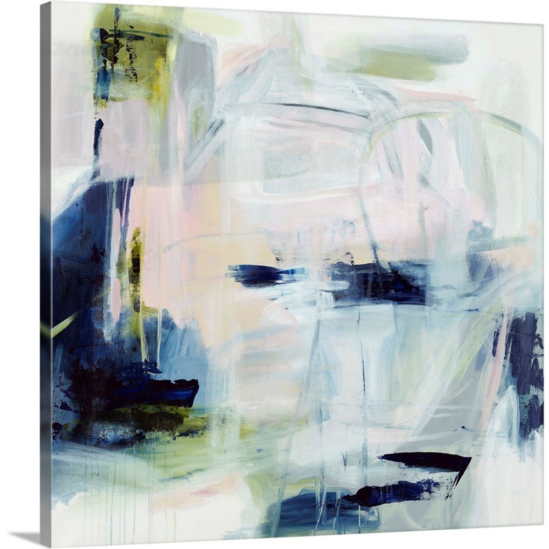 " Over By The Moon " by Jodi Maas Painting Print, Canvas Gallery Wrap, 48" H x 48" W x 1.25" D