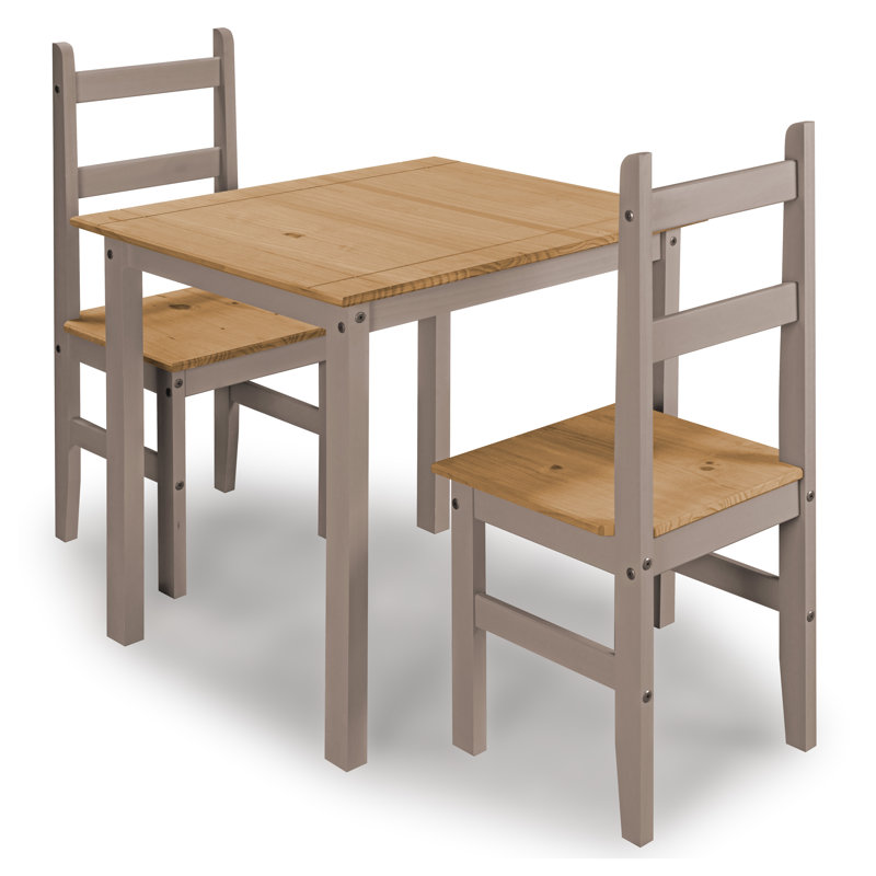 Aadhya 2 - Person Pine Solid Wood Dining Set
