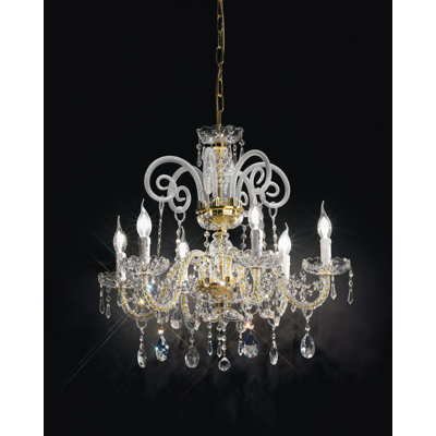 Lucce 6 - Light Candle Style Chandelier