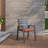 Letendre 7-Piece Outdoor Dining Set Rectangular Dining Table with Slats and 6 Arm Chairs in Aluminum-94345794