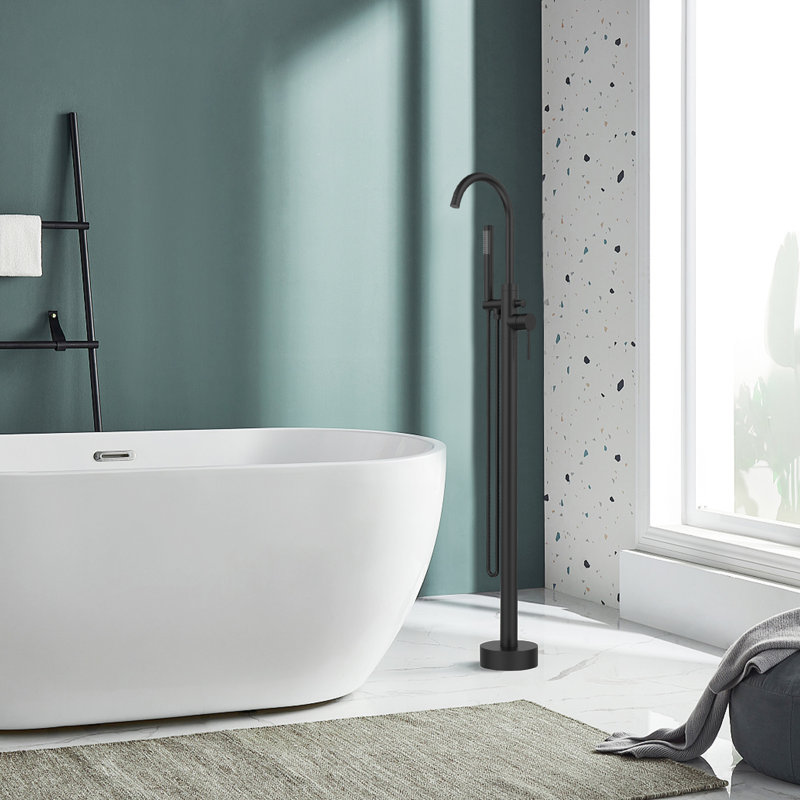 Bec de baignoire fixé au sol