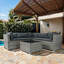 Ensemble de canapé modulaire d'extérieur 6 pièces