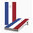 Dutch (Netherlands) Flag Corn Hole Board Set With Carry Case