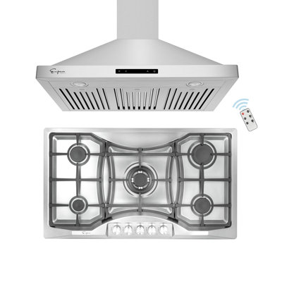 Empava 2 Piece Kitchen Appliance Package with 36.02'' Cooktop , and
