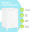 Meuble-lavabo de 20 po - Armoire blanche avec évier, support de rangement et teinture - Options de matériau d'évier de surface-118731867