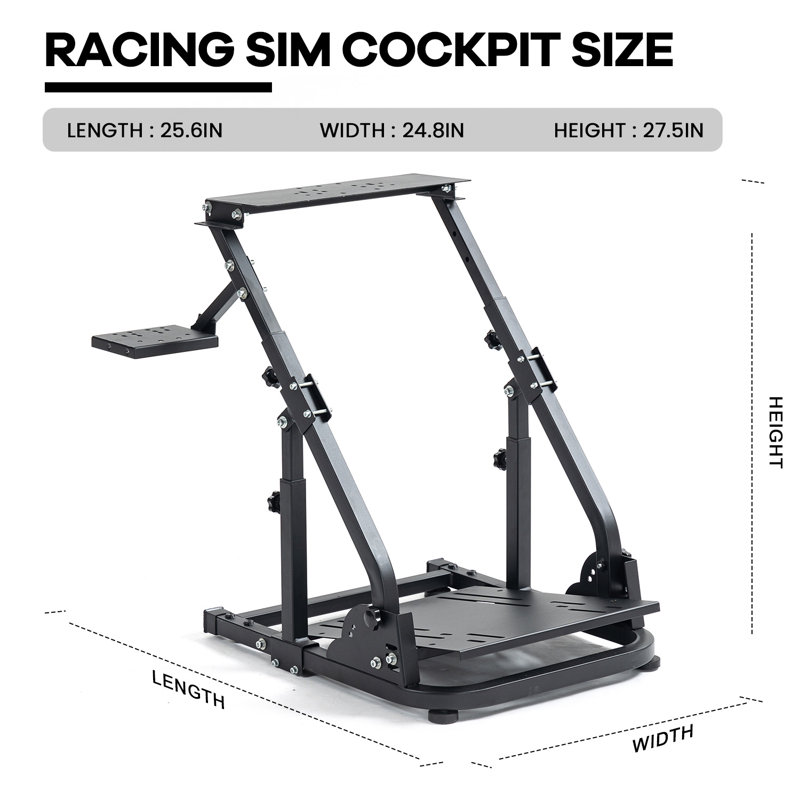 Anman G920 Racing Steering Wheel Stand with Shifter Mount, Steering Wheel & Pedals are Not Included