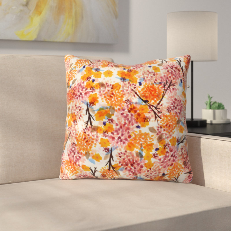 Coussin Floral, 18 po x 18 po