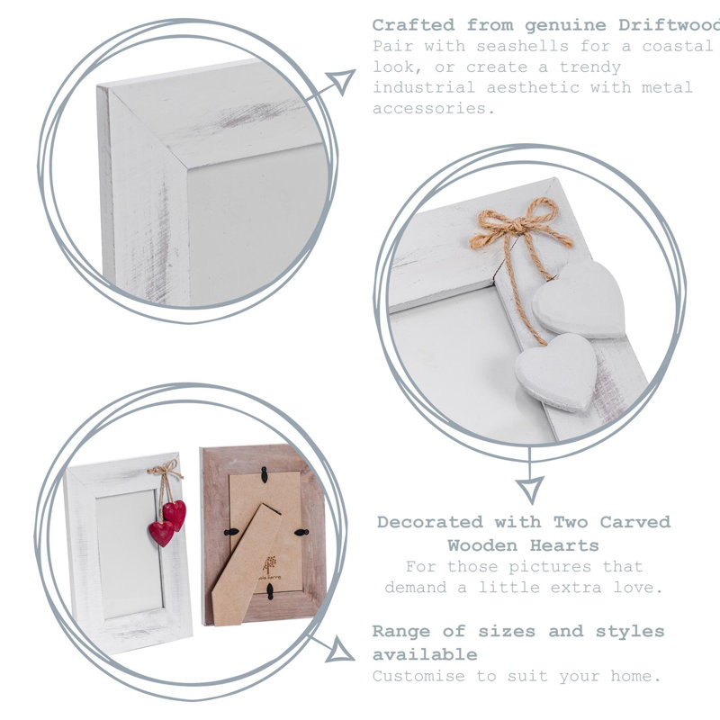 Wood Picture Frame, White