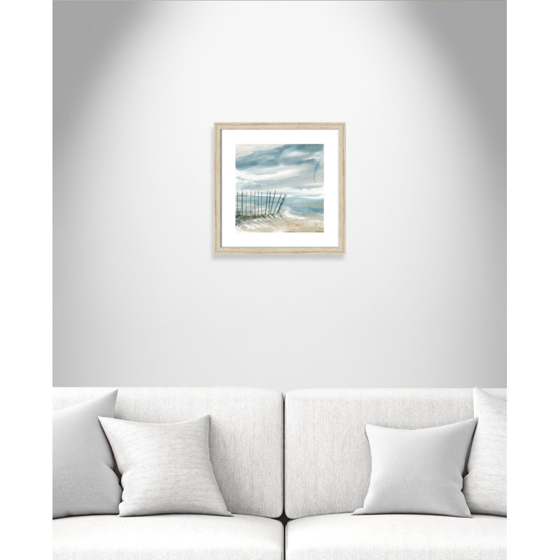 Avnoor «Subtle Mist II», reproduction de peinture à l'aquarelle encadrée, Beige, H 17,5 po x l 17,5 po x P 1,25 po, Oui