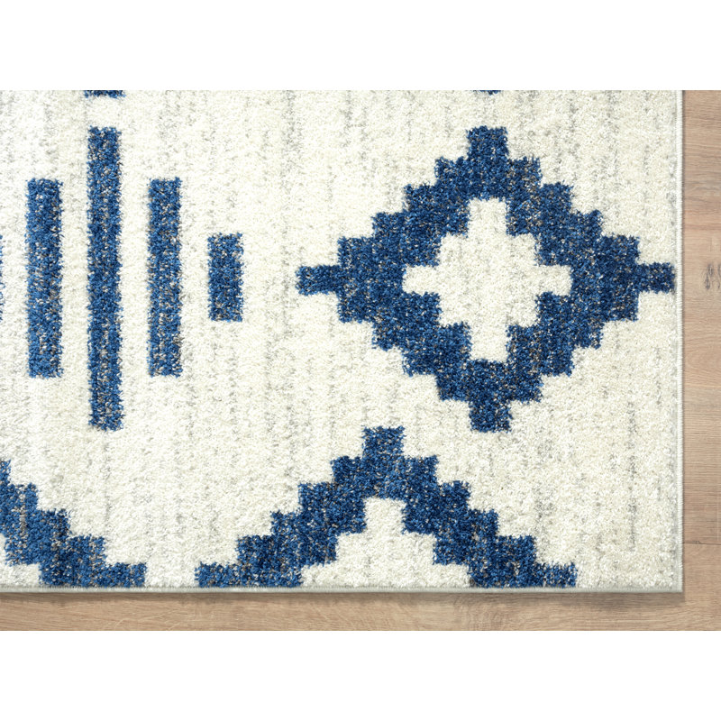 Tapis bleu marine Tidaholm Carlisia CAS230A, Rectangle 6 pi x 9 pi