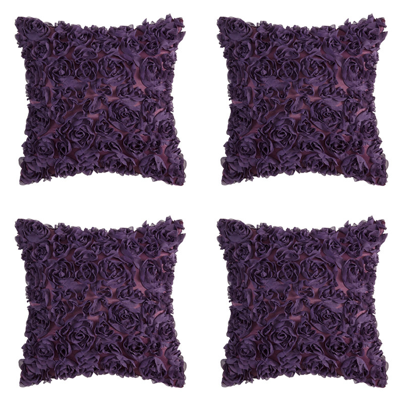 Housse de coussin , Mauve, 18 po x 18 po