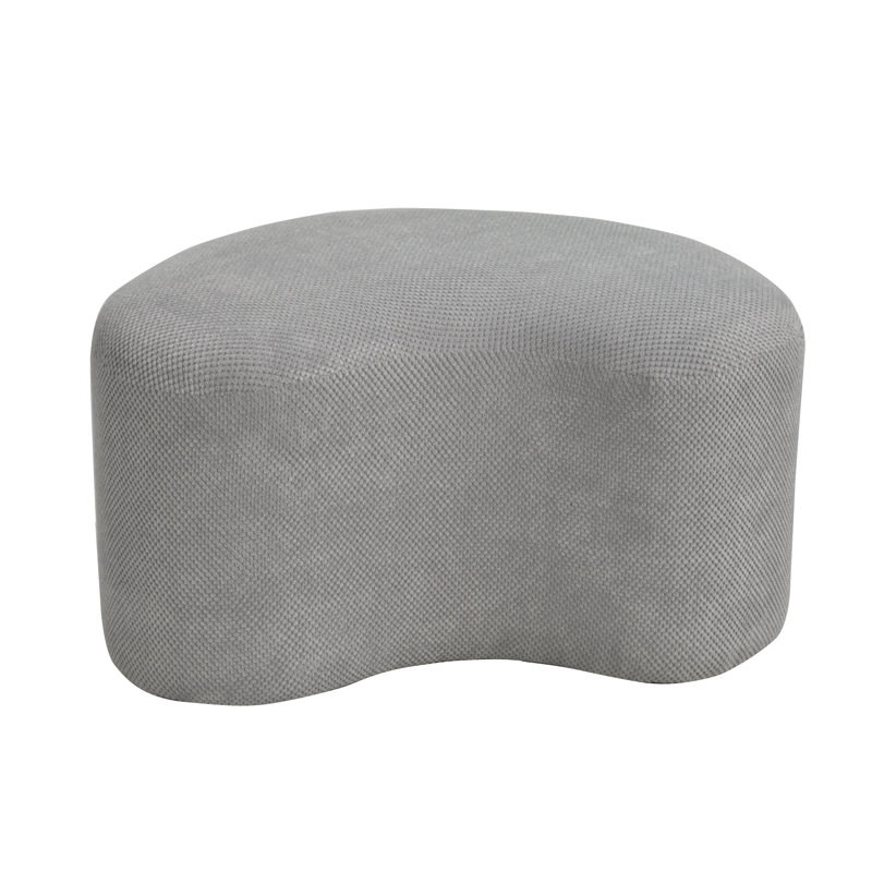 Figi 85cm Wide Novelty Cocktail Ottoman, Grey/Brown/Blue
