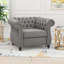 Fauteuil club capitonné