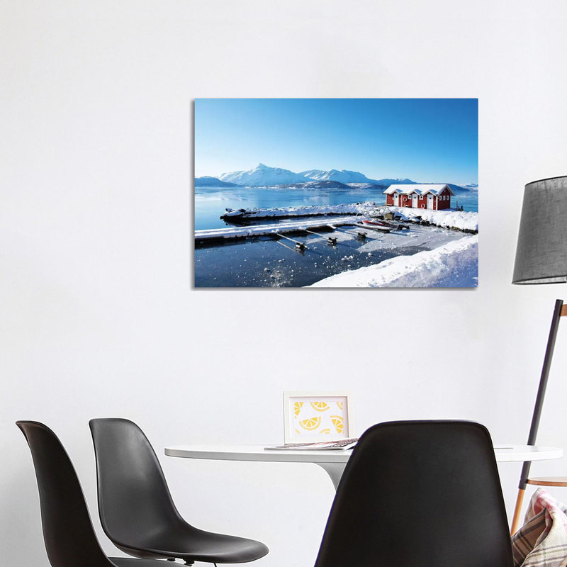 Fishing Dock On The Fjord by Kali Wilson - Wrapped Canvas Gallery-Wrapped Canvas Giclée, 66.04cm H x 101.6cm W