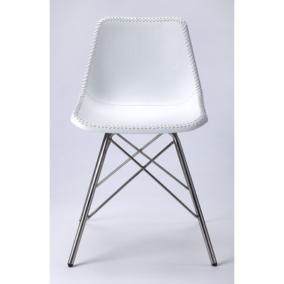 Chaise d'appoint rembourrée en cuir Glossop