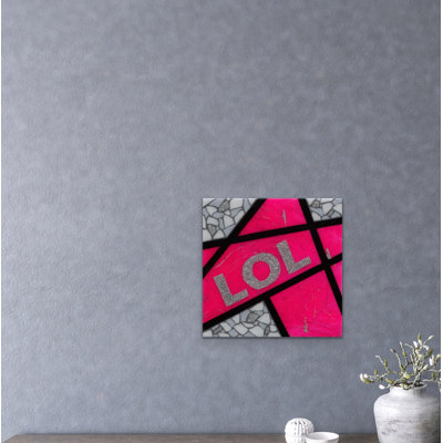 Lol-Pink Print by Eddie Bruckner