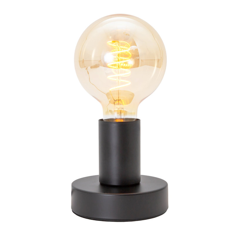 Metal Lamp Base Lamp, Black