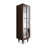 Dark-coffee Solid Wood + Glass Display Cases