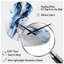 Horloge murale abstraite bleue et grise Elixir I - Boom Shape-105568484