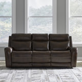 Britaney 88'' Leather Match Power Reclining Sofa