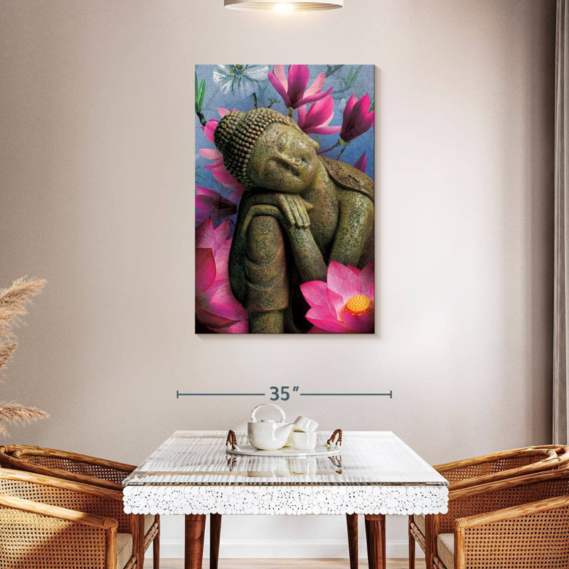 Adella Contemplating Buddha, 45" H x 30" W