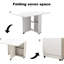 Table à abattants pliante avec rangement à 6 et 2 couches de 47,2 po x 23,6 po x 30,3 po White Space - pour diverses applications