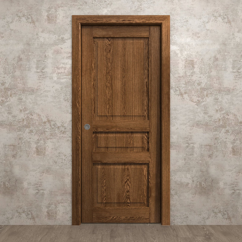 Porte coulissante à poche | Ego 5012 | Ensemble de quincaillerie de rail | Portes intérieures modernes en bois massif pour chambre à coucher