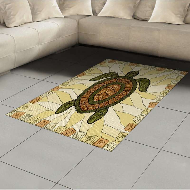 Tapis décoratif Boho, Rectangle— 4 pi x 5 pi 8 po