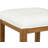 Bernstein White Upholstered Stool