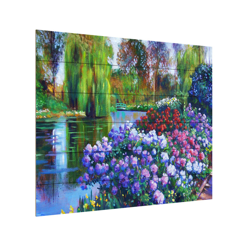 «Promise of Spring», reproduction d'art, H 18 po x l 22 po x P 0,5 po, Latte en bois